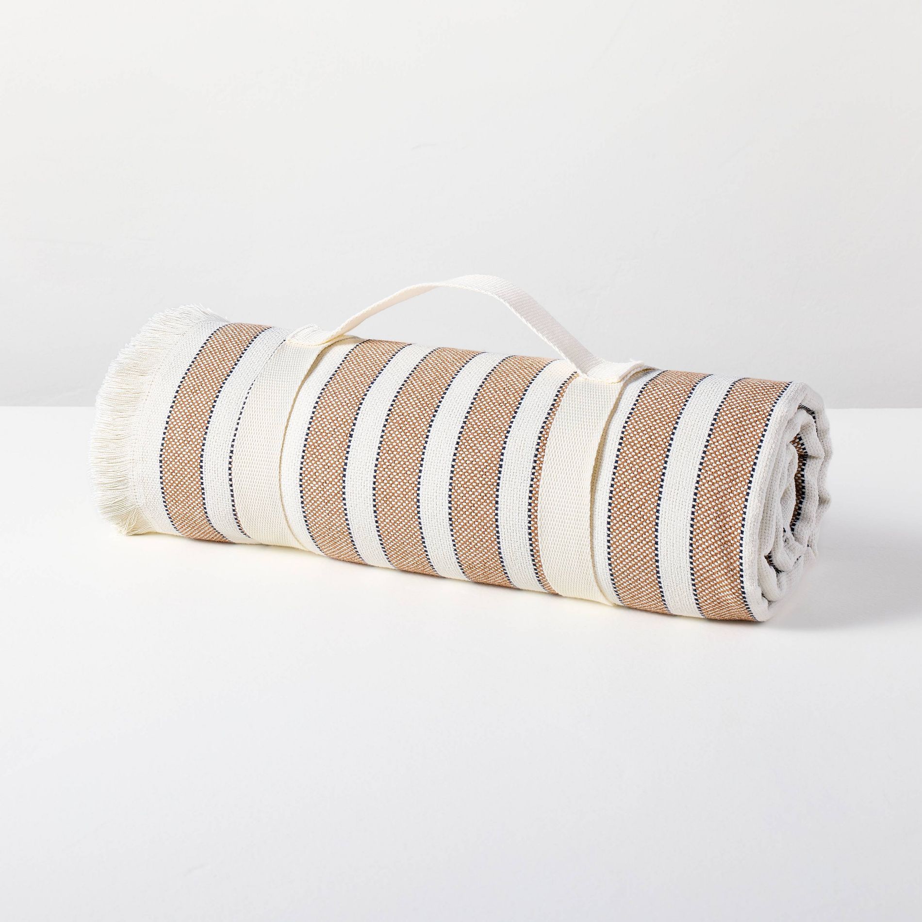 Striped Picnic Blanket Toffee/Sour Cream - Hearth & Hand™ with Magnolia