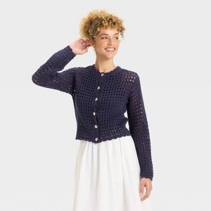 Women's Button-Front Cardigan - A New Day™ - 1 of 3