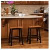 Set of 2 Pomeroy 24" Counter Height Barstool Wood/Walnut - Christopher Knight Home - image 2 of 4
