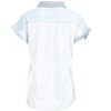 da-sh Women's Mixed Media Cuffed Cap Sleeve Top - 3 of 3