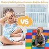 Costzon Toddler Foam Play Mat, Foldable 58" Square Non-Skid Mat, Soft Waterproof Crawling Mat for Home, Daycare, Nursery Use - 3 of 4