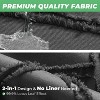 LunaLulinlk Gray Shower Curtain Boho Woven Modern Farmhouse Fabric Shower Curtain - 4 of 4