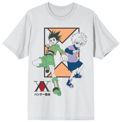 Hunter X Hunter Gon Freecss & Killua Tricolor Graphic Crew Neck Short ...