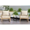 Modern Curved Back Aluminum Patio Accent Arm Chair,Outdoor Poolside Lounge Chair,Woven Rope Back Garden Armchair with Cushion-Coolbibila - 2 of 4