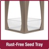 Nature's Way Bird Products 4 Cup Fly Thru Tray Bird Feeder 10" Taupe - 4 of 4