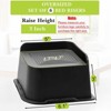 Aoibox Heavy Duty Bed Risers 3 Inch Black 6 Pack Oversized Furniture Lifts for Sofa Table Chair Up to 6000 Lbs Stable Support - 2 of 4