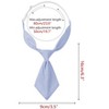 INSPIRE CHIC Women's Pre-tied Solid Color Adjustable Short Tie - 2 of 4