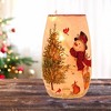 Stony Creek 5.25 In Delightful Snowman Pre-Lit Small Vase Christmas Lighted Glass Accent , Christmas Decor Cardinal Sled Bunny Tree (1PC) - 2 of 4