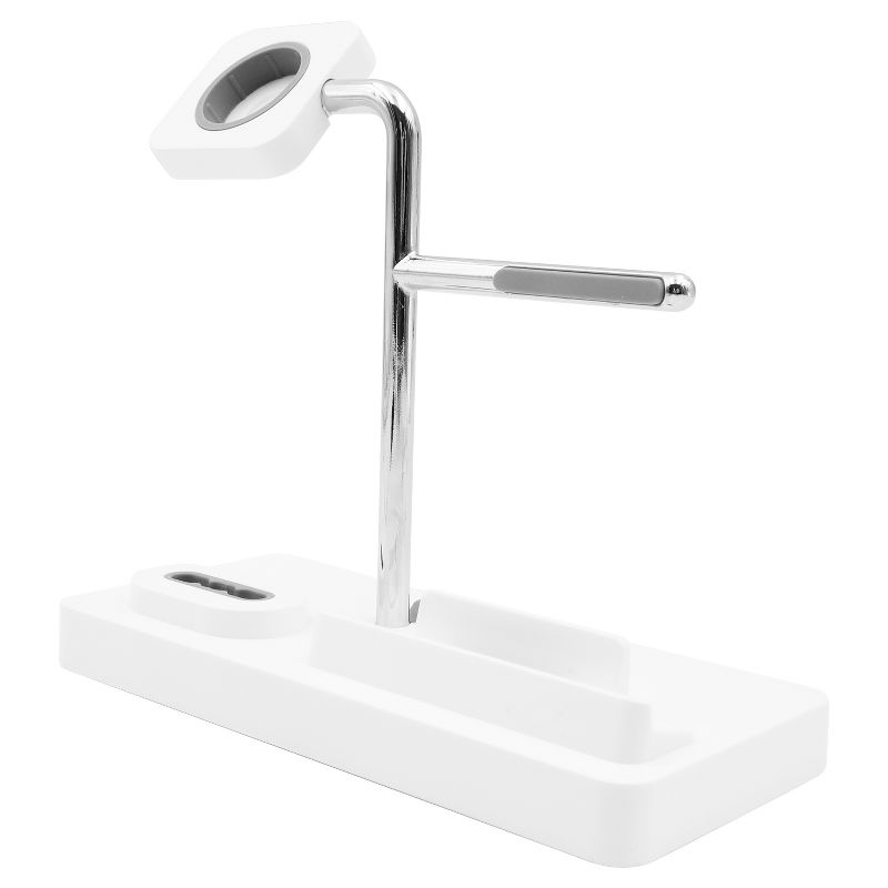 Macally 3-in-1 Apple Charging Stand for Apple Watch, iPhone and AirPods - White, 4 of 9