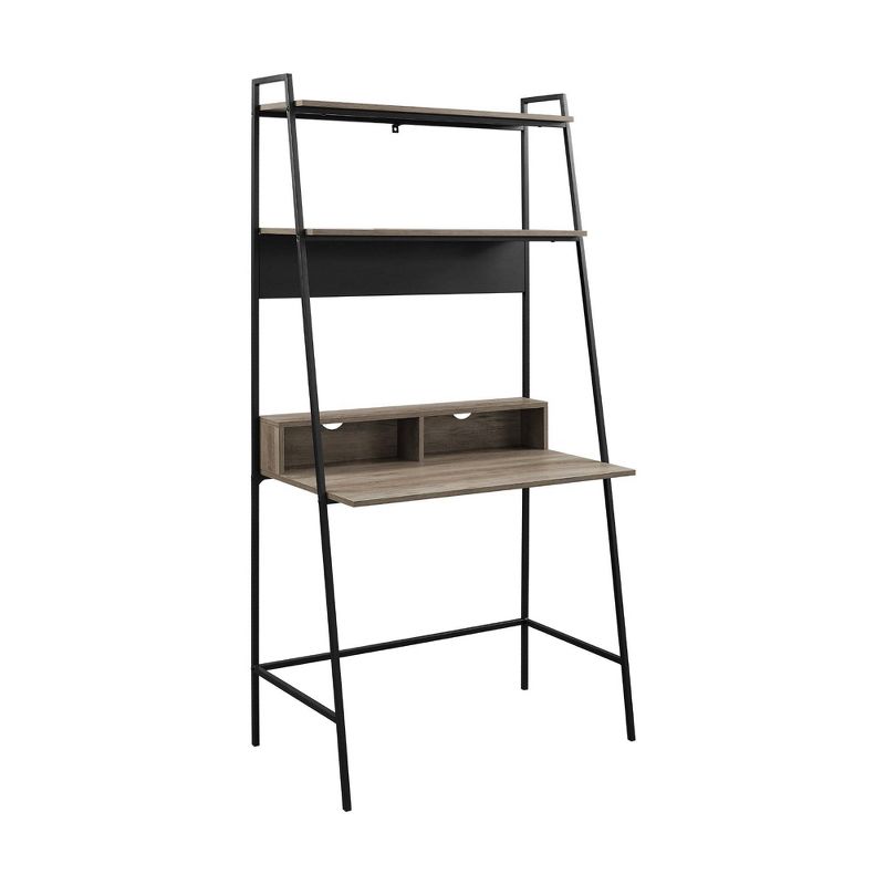 36" Writing Desk with Open Storage Ladder Bookshelf - Saracina Home, 1 of 11