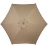 Northlight 7.5ft Outdoor Patio Market Umbrella with Hand Crank, Taupe - 3 of 4
