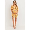 Hello Miz Women's Fitted Ruffle Off Shoulder Maternity Dress - 4 of 4