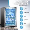 Hooure 17.51 in. Single Zone Freestanding 126-Cans Stainless Steel Beverage Cooler in Silver - 4 of 4