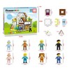 PICASSO-TILES 65 PC Family Home Themed, Magnetic Tiles, Building Blocks, STEM Toys for Kids 3+ - 3 of 4