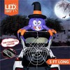Joyfy 5 FT Long Halloween Inflatable Outdoor Decoration, Inflatable Spider with Spider Web Trunk or Treat Car Decorations for Car Outdoor Yard Decor - 2 of 4