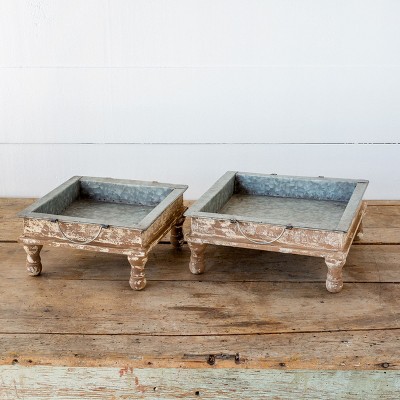 Park Hill Collection Standing Metal Trays