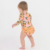 RuffleButts Baby/Toddler Girls UPF50+ Long Sleeve One Piece Rash Guard - 4 of 4