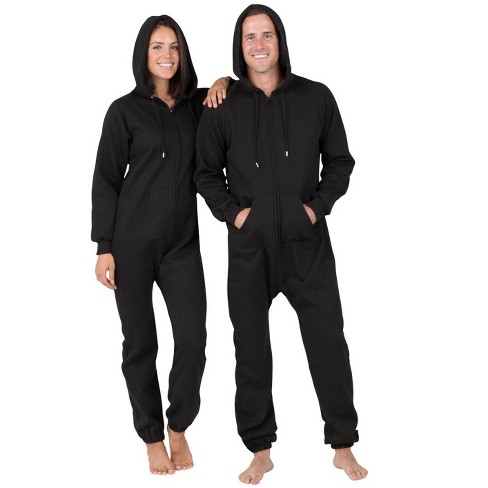 Joggies Pitch Black Adult Footless Hoodie Onesie Target