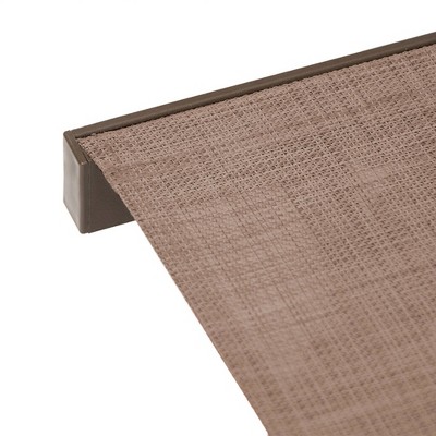 Elegant Brown Aluminum Adjustable Outdoor Chaise Lounge with Curved Armrests