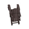 WestinTrends Malibu HDPE Outdoor Patio Folding Poly Adirondack Chair with Ottoman and Side Table (3-Piece) - 4 of 4