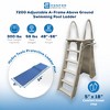 Confer Plastics A-Frame Pool Ladder & Hydrotools by Swimline 9"x24" Ladder Mat - 2 of 4