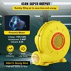 VEVOR Air Blower, 450W 0.6HP Inflatable Blower, Portable and Powerful Bounce House Blower, 1750Pa Air Blower Pump Fan,Tested to UL Standards,Yellow - 4 of 4