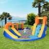 Outsunny 6-in-1 Inflatable Water Slide Kids Bounce House Jumping Castle Includes Slide Basket Pool Climbing Wall Tunnel with Carry Bag - 2 of 4