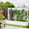 71" Raised Garden Bed PVC Fence Privacy Screen - 2 of 4