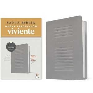 Biblia Valor Prémium Ntv, Letra Grande Con Filament (Sentipiel, Gris) - (Leather Bound) - 1 of 1