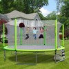 VisioGear Trampolines, Trampoline with Safety Enclosure Net, Trampoline with Basketball Hoop, Blue, 192.13"*192.13"*106.32" - 3 of 4
