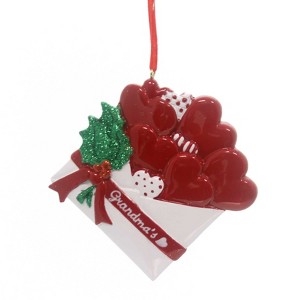 KURT ADLER 3.5 Inch Grandma's Letter Family Christmas Hearts Love Tree Ornaments - 1 of 3