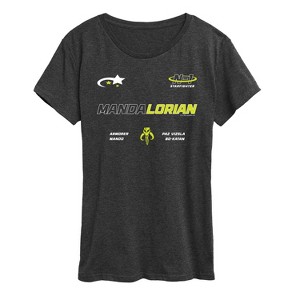Women's - Star Wars - The Mandalorian Mando Jersey Short Sleeve Graphic T-Shirt - 1 of 4