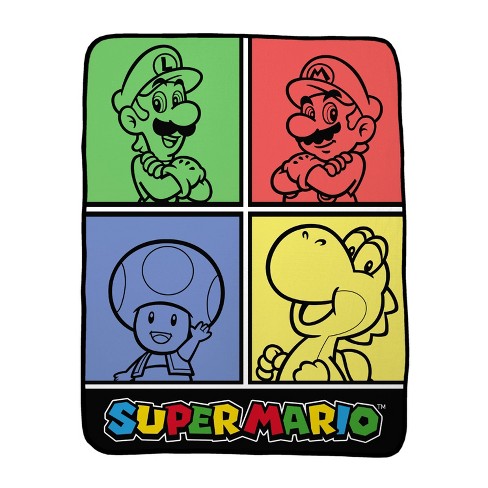 Super Mario Kids Throw Blanket