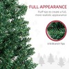 FURNIinspire Artificial Trees Indoor Outdoor Tall Slim Prelit Artificial Christmas Tree With 618 Tips, Christmas Decoration, Green, 21.8"*21.8"*94.5" - 4 of 4