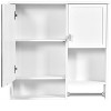 PAGED 29.5" Wall Mounted Bathroom Storage Cabinet Modern Medicine Cabinet with Mirror and Towels Bar, Over Toilet Storage Unit for Room - 3 of 4