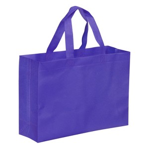 Unique Bargains Unique Reusable Gift Bags,Horizontal Style Non-Woven Grocery Tote Bag for Travel Storage - 1 of 4
