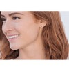 Pompeii3 3/8Ct Pink Lab Created Diamond Screw Back Studs Earrings 14K White Gold - 4 of 4