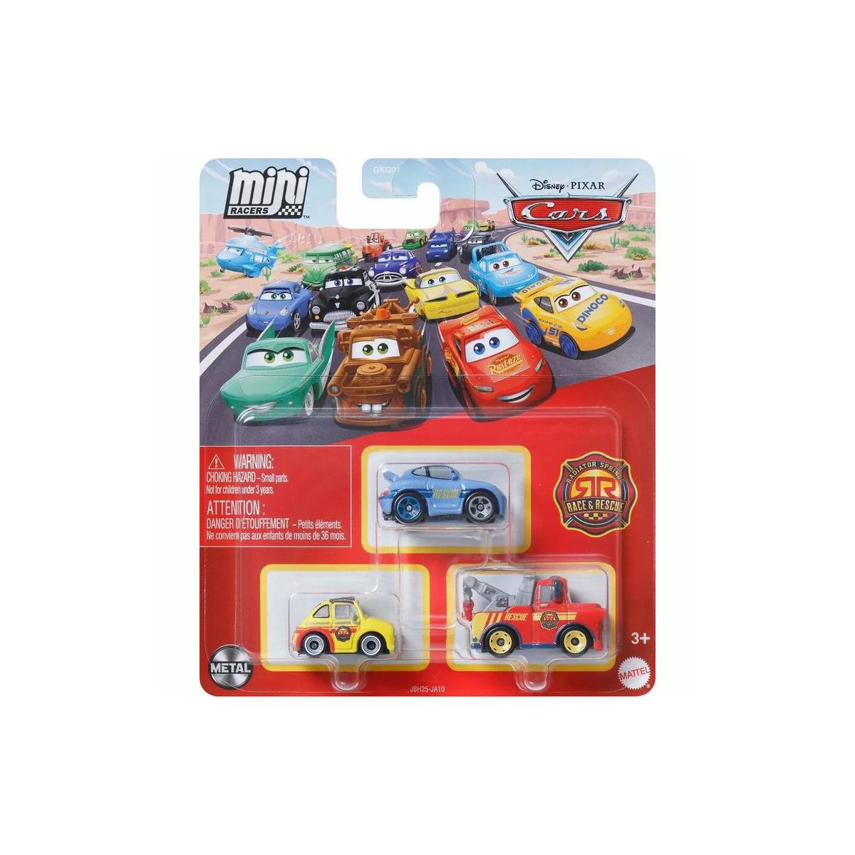Disney Pixar Cars Mini Racers 3-Pack - Rotor | Die-Cast Metal Vehicles - thumbnail 6