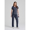 Grey's Anatomy by Barco Classic Women's Riley 3-Pocket Mock Wrap V-Neck Srub Top - 2 of 4