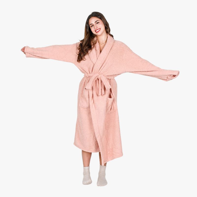 Tirrinia Premium Women's Plush Soft Robe  - Fluffy, Warm, and Fleece Shaggy for Ultimate Comfort, Available in 3 Colors, 2 of 7