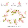 Unique Bargains Wedding Christmas DIY Decorative Artificial Rose Pearl String Beads - 2 of 4