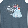 Women's - Disney - Full Of Christmas Cheer Cinderella Graphic Racerback Tank - image 2 of 4