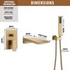 CASAINC Single-Handle 1-Spray Tub and Shower Faucet  Valve Included - 3 of 4