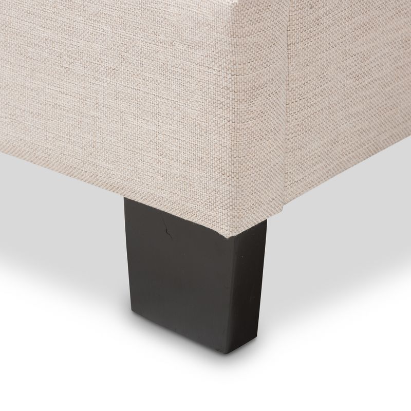 Full Emerson Modern and Contemporary Fabric Upholstered Bed Light Beige - Baxton Studio, 6 of 10