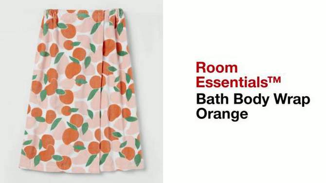 Bath Body Wrap Gray - Room Essentials&#8482;, 5 of 6, play video