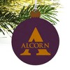 Alcorn Primary Logo Wood Christmas Tree Holiday Ornament - 4 of 4
