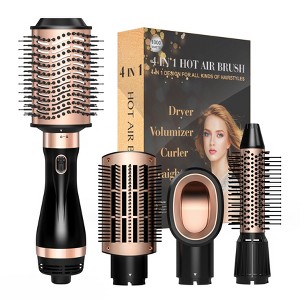 Nicebay  Curling Iron,Hair Curling Wand with Ceramic Coating, Nylon Bristles  Blow Dryer Brush, Ceramic Coating Hair Dryer Brushes - 1 of 4