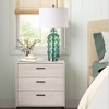 ROTTOGOON Cottage Nautical Accent Table Lamp Set of 2, Touch Control Bedside Lamp with 2 USB Ports & White Shade for Living Room, Bedroom - 2 of 4