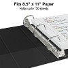 Staples Standard 1/2" 3-Ring View Binder Black (26425-CC) 82616 - 3 of 4