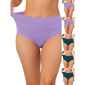 INSPIRE CHIC Women's High Waist Available Tummy Control Briefs 6 Packs - 1 of 4